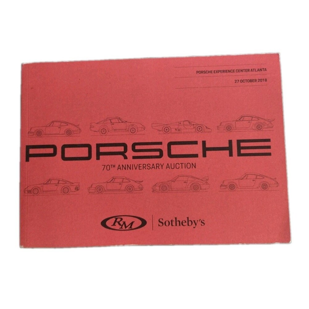 RM Sotheby's Porsche 70th Anniversary Auction Catalog Atlanta 2018 911 Book